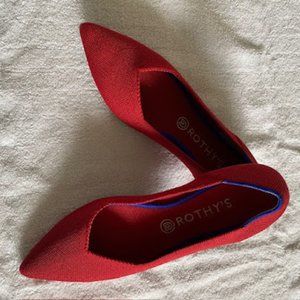Rothy's The Point Flame Red Size 10 Women's